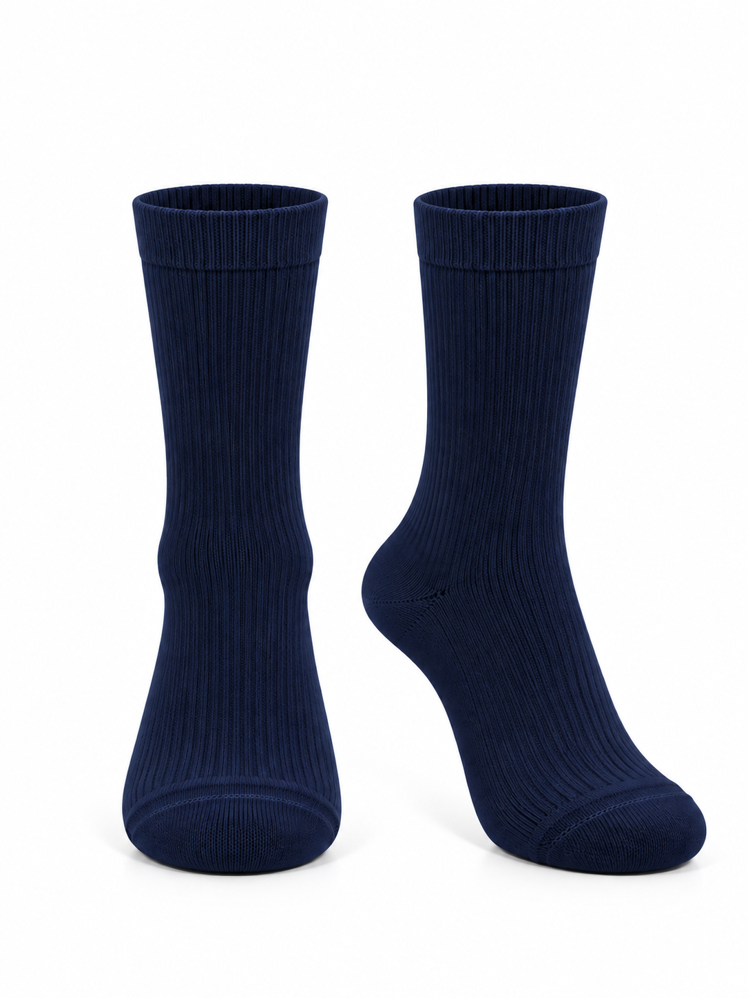 100% Cotton Ribbed Socks