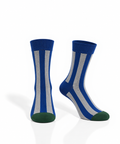 Purple & Blue Striped Cotton Socks