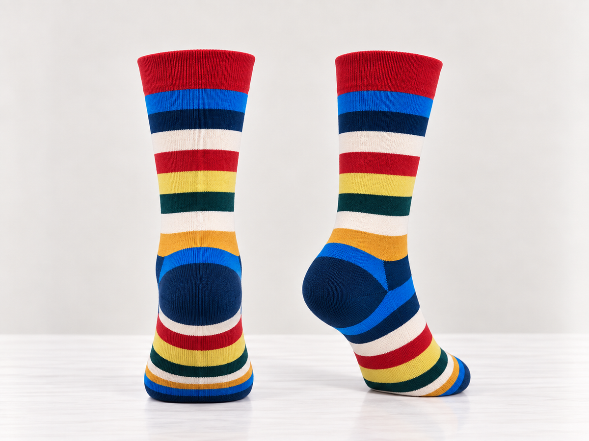 Multicolor Striped Socks