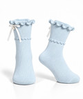 Thin Cotton Socks with Pearl Detail