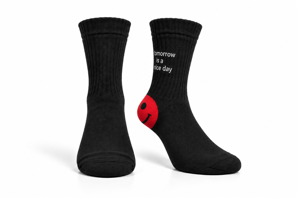 Women's Cotton Socks with Smiley Design