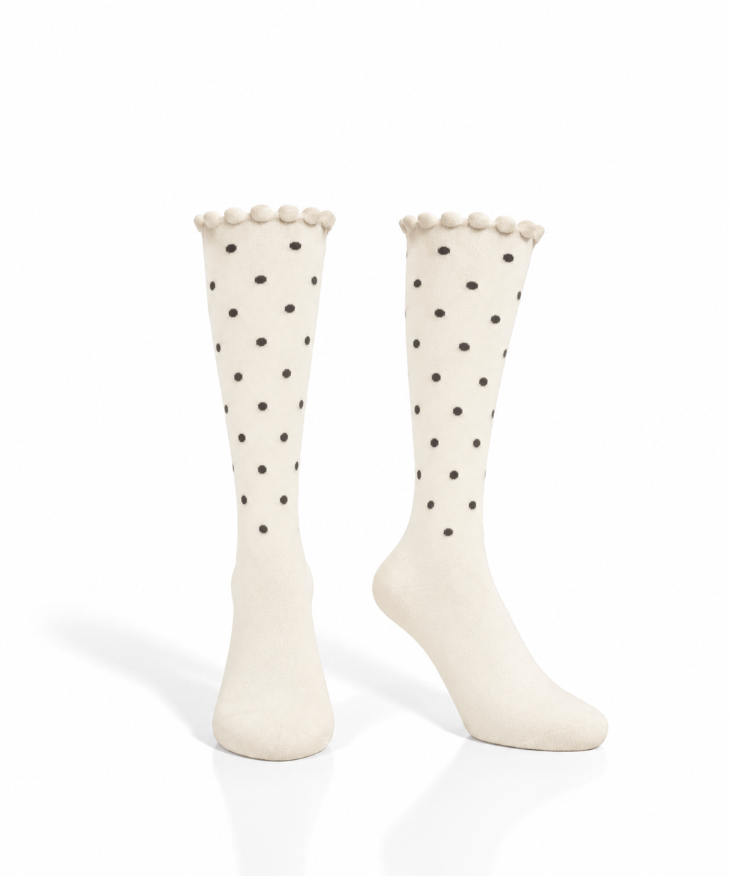 Ultra-Thin Cotton Knee-High Socks