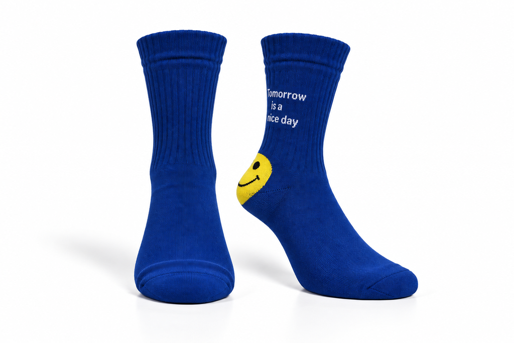 Women's Cotton Socks with Smiley Design