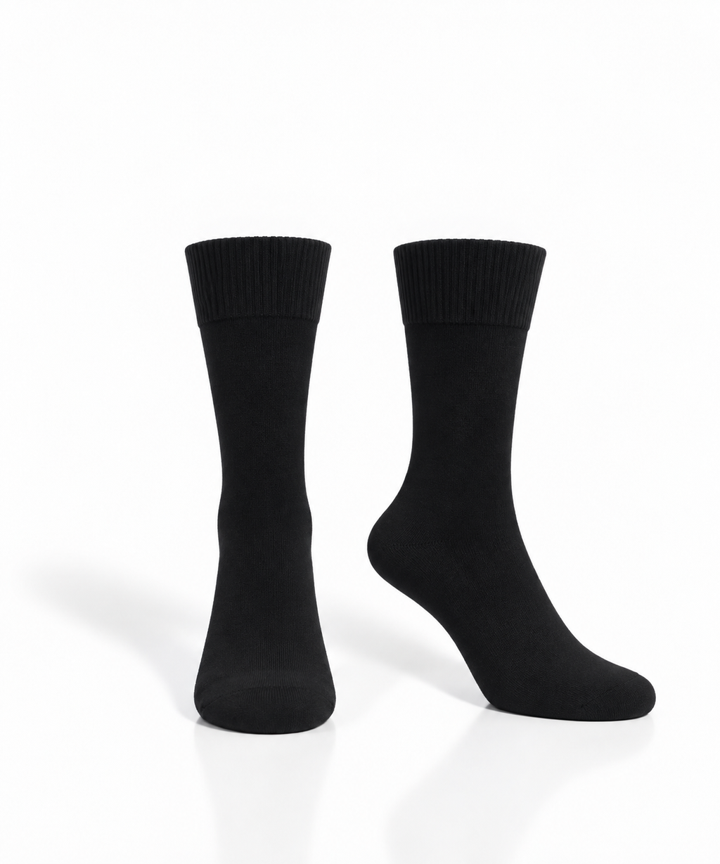 Classic Black Antibacterial Modal & Silk Socks