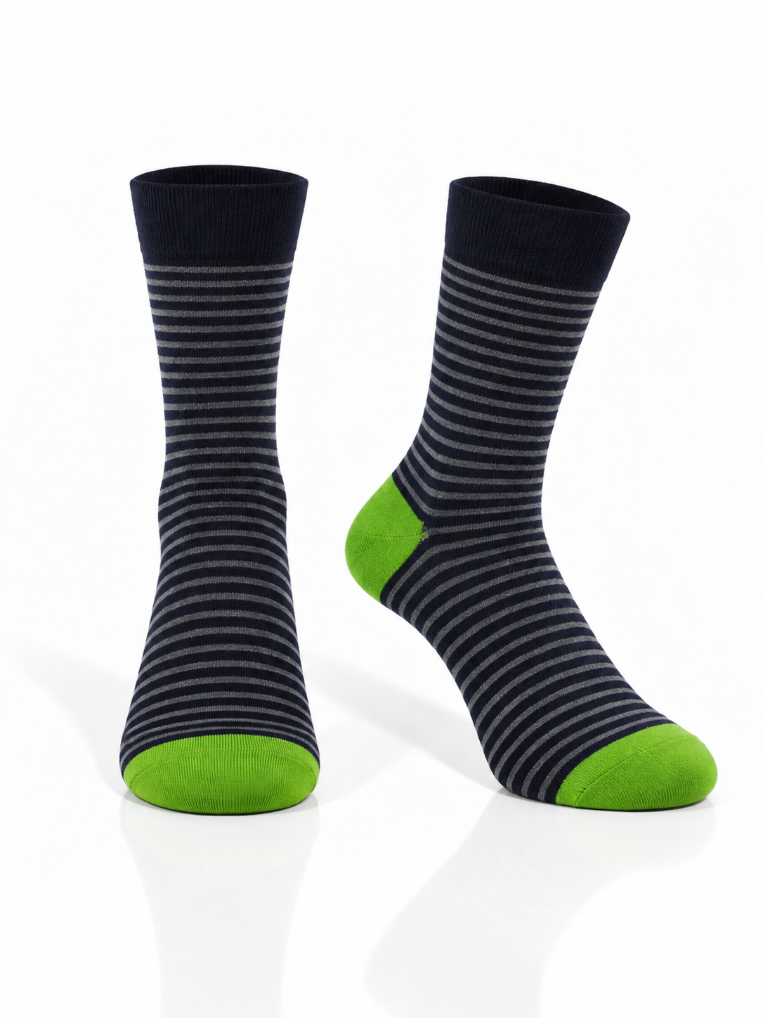 Dark Gray & Light Gray Striped Socks