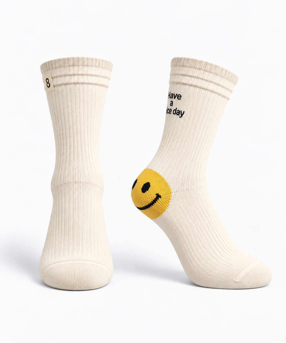 Women's Cotton Socks with Smiley Design
