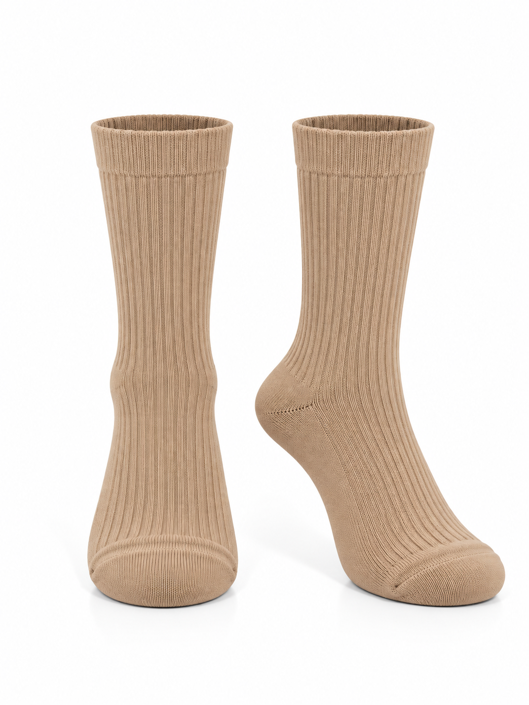 100% Cotton Ribbed Socks
