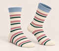 Thin 100% Cotton Striped Socks