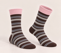 Thin 100% Cotton Striped Socks