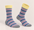 Thin 100% Cotton Striped Socks