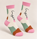 Women's and kids Color Block Cotton Socks