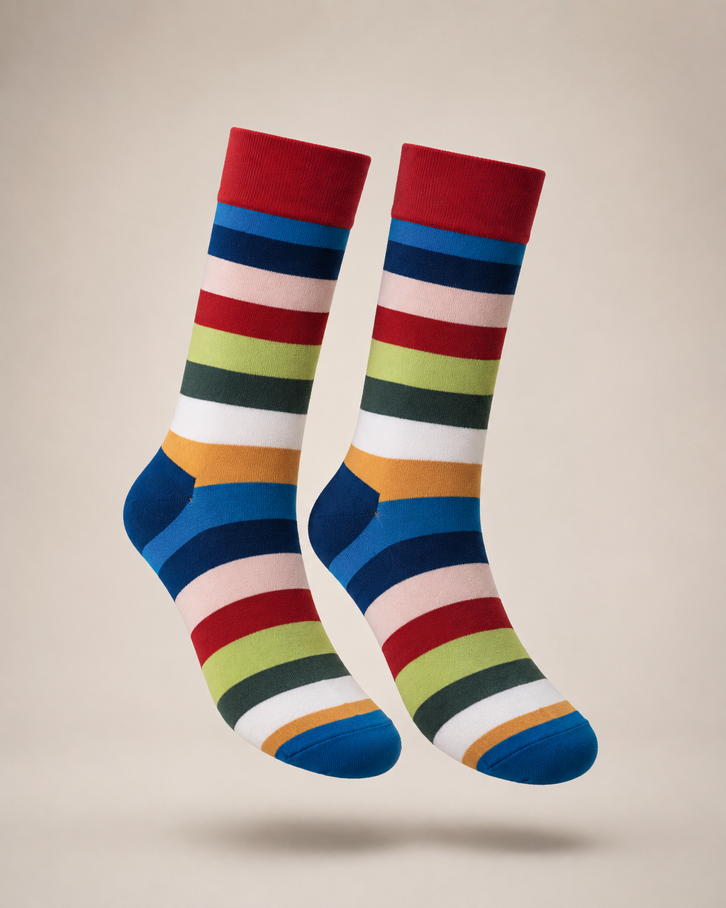 Multicolor Striped Socks