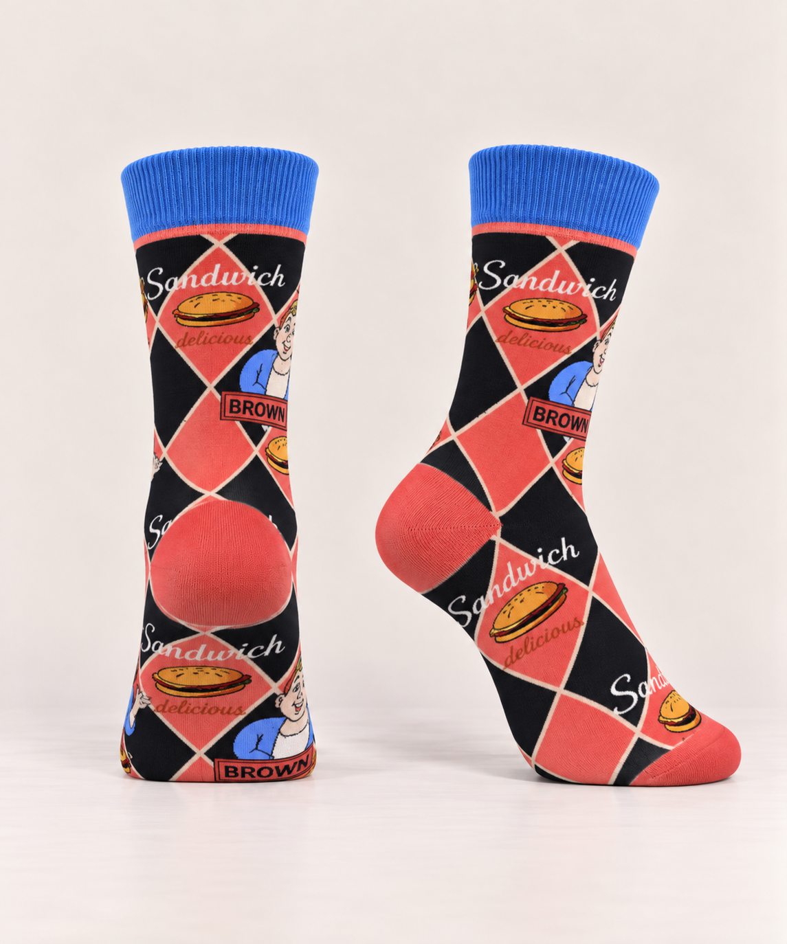 Cotton fashion sandwich socks