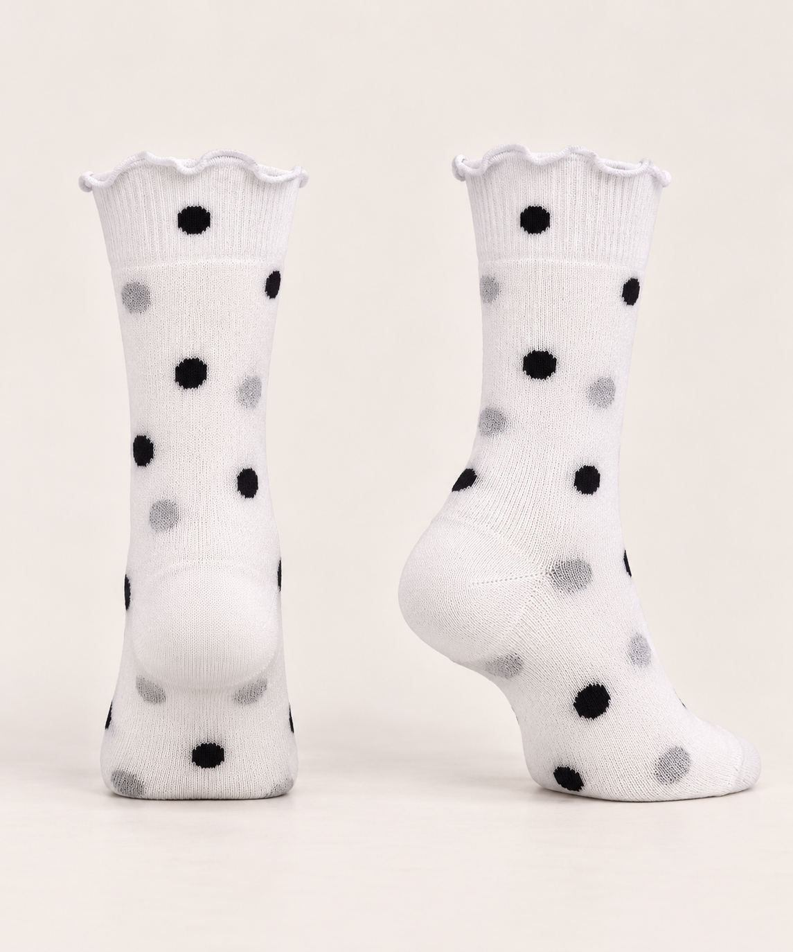 Ultra-Light 100% Cotton Polka Dot Socks