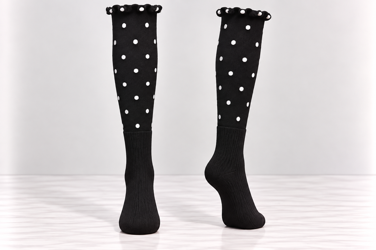 Ultra-Thin Cotton Knee-High Socks
