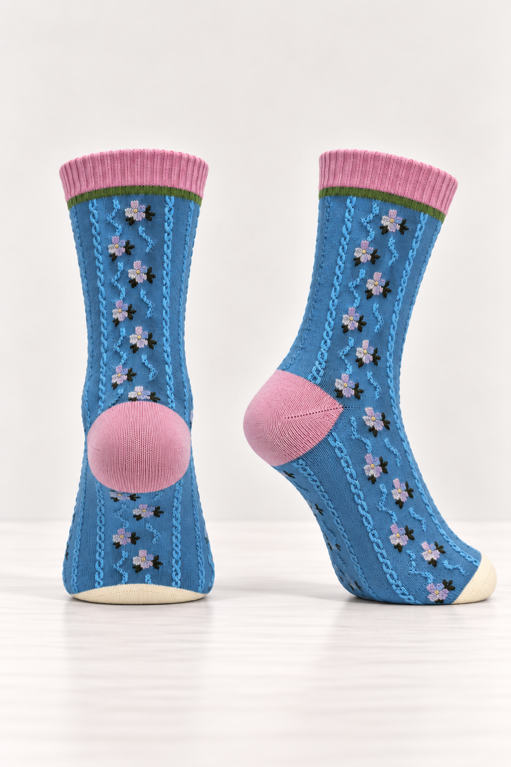 Kids’ Cotton Socks with Tulip Design