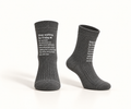 Ribbed Cotton Socks with Statement Print