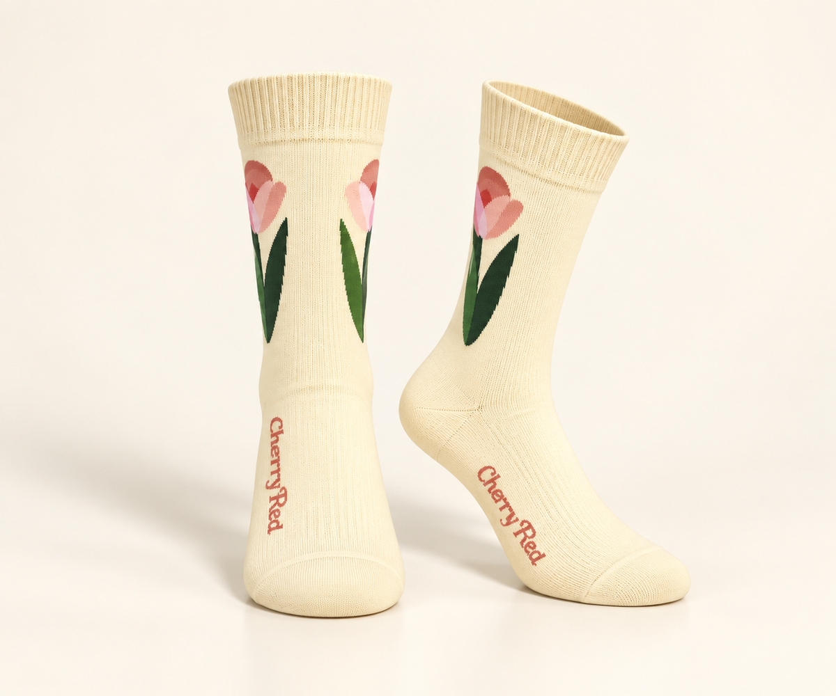 Kids’ Floral Cotton Socks