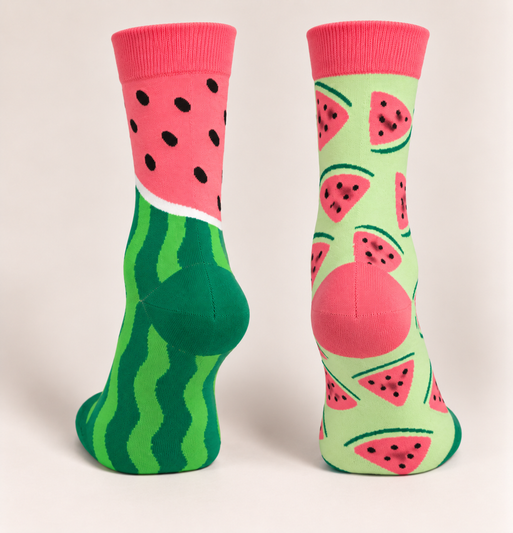 Women's Watermelon Print Cotton Socks