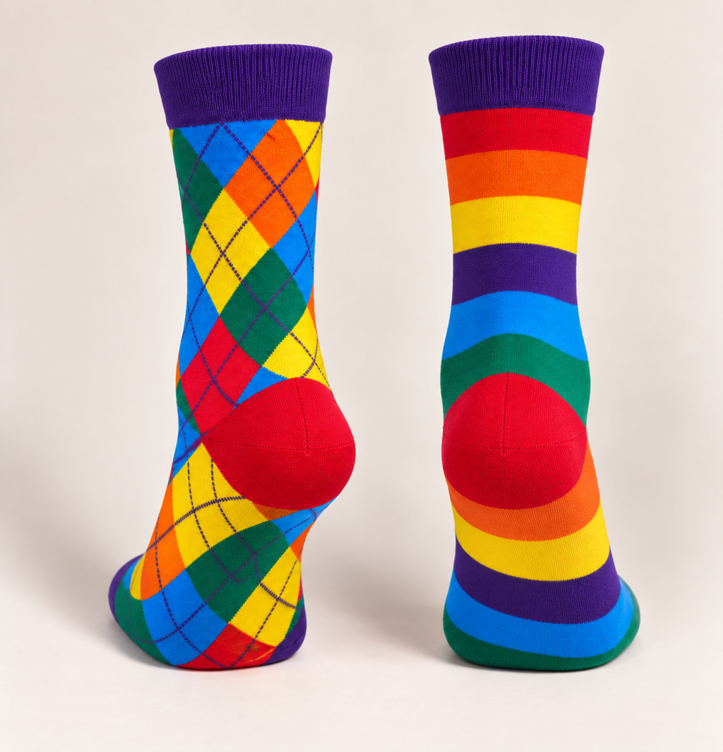 Women's and kids colorful Argyle & Striped Cotton Socks