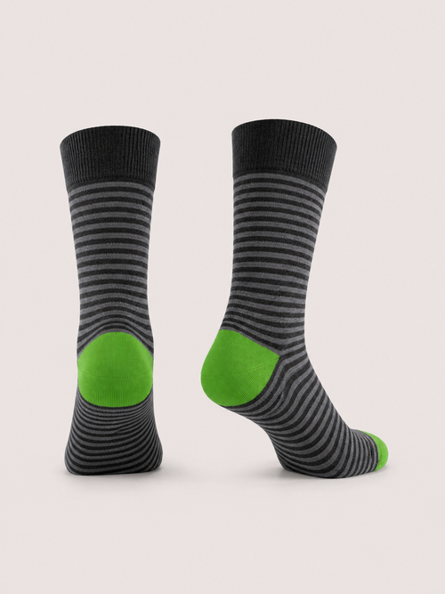 Dark Gray & Light Gray Striped Socks