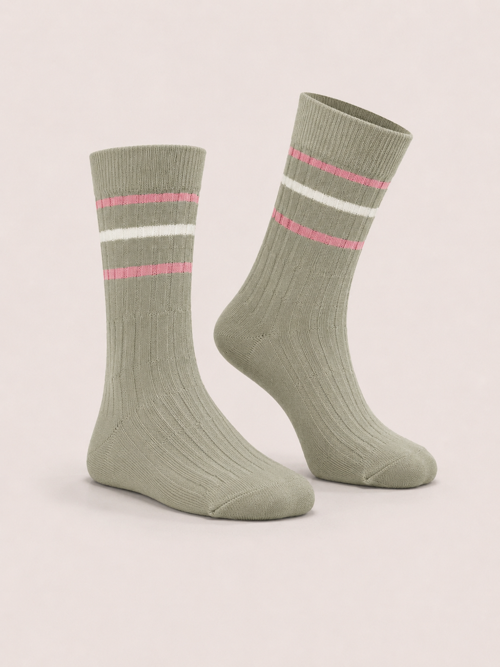 Soft Pastel Striped Socks