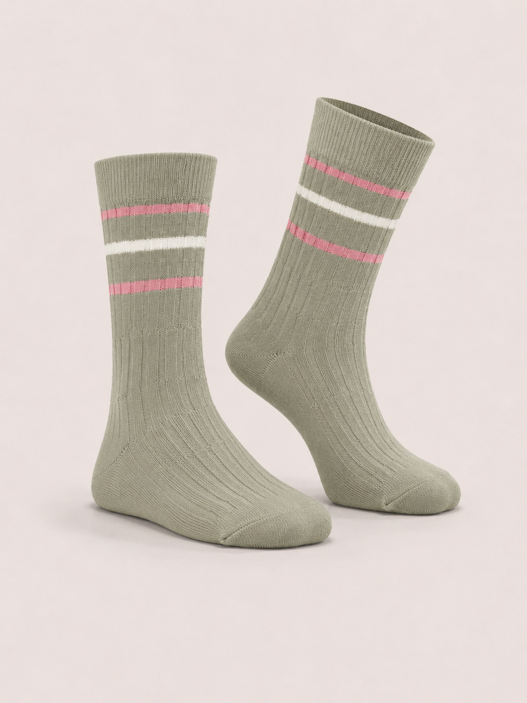 Soft Pastel Striped Socks