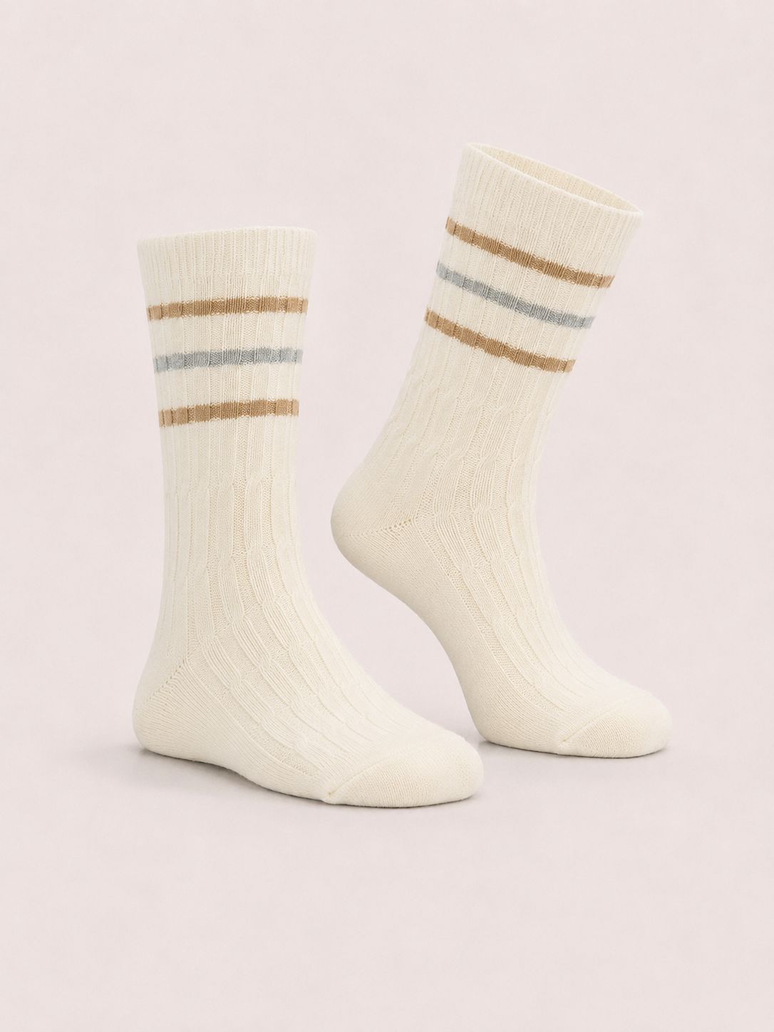 Soft Pastel Striped Socks