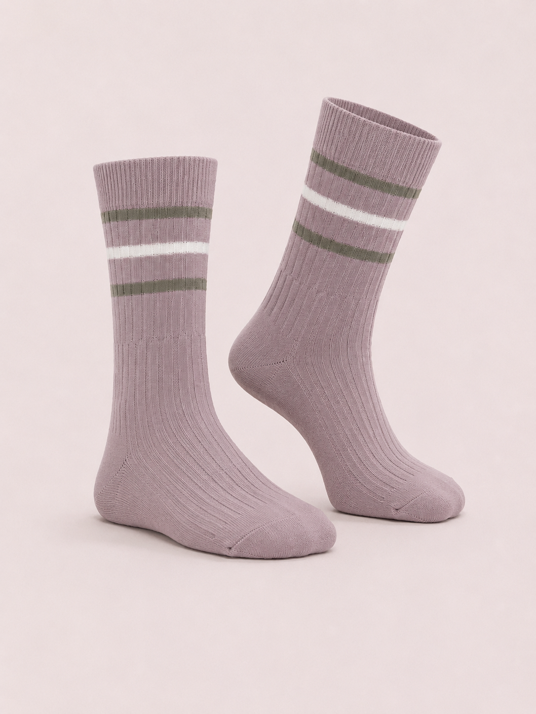 Soft Pastel Striped Socks