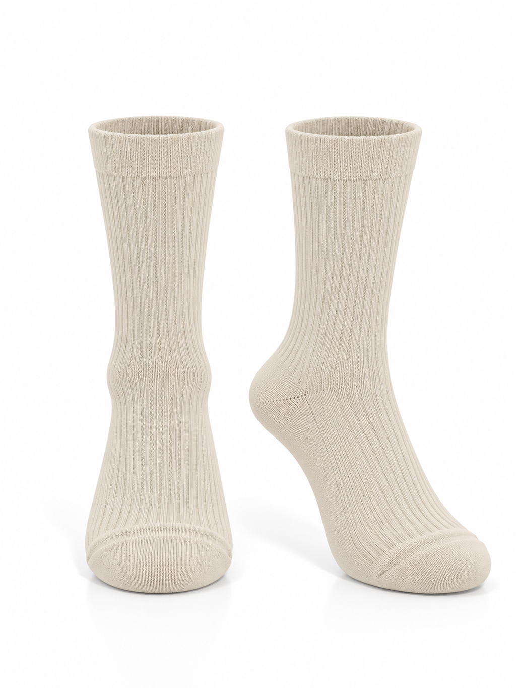100% Cotton Ribbed Socks