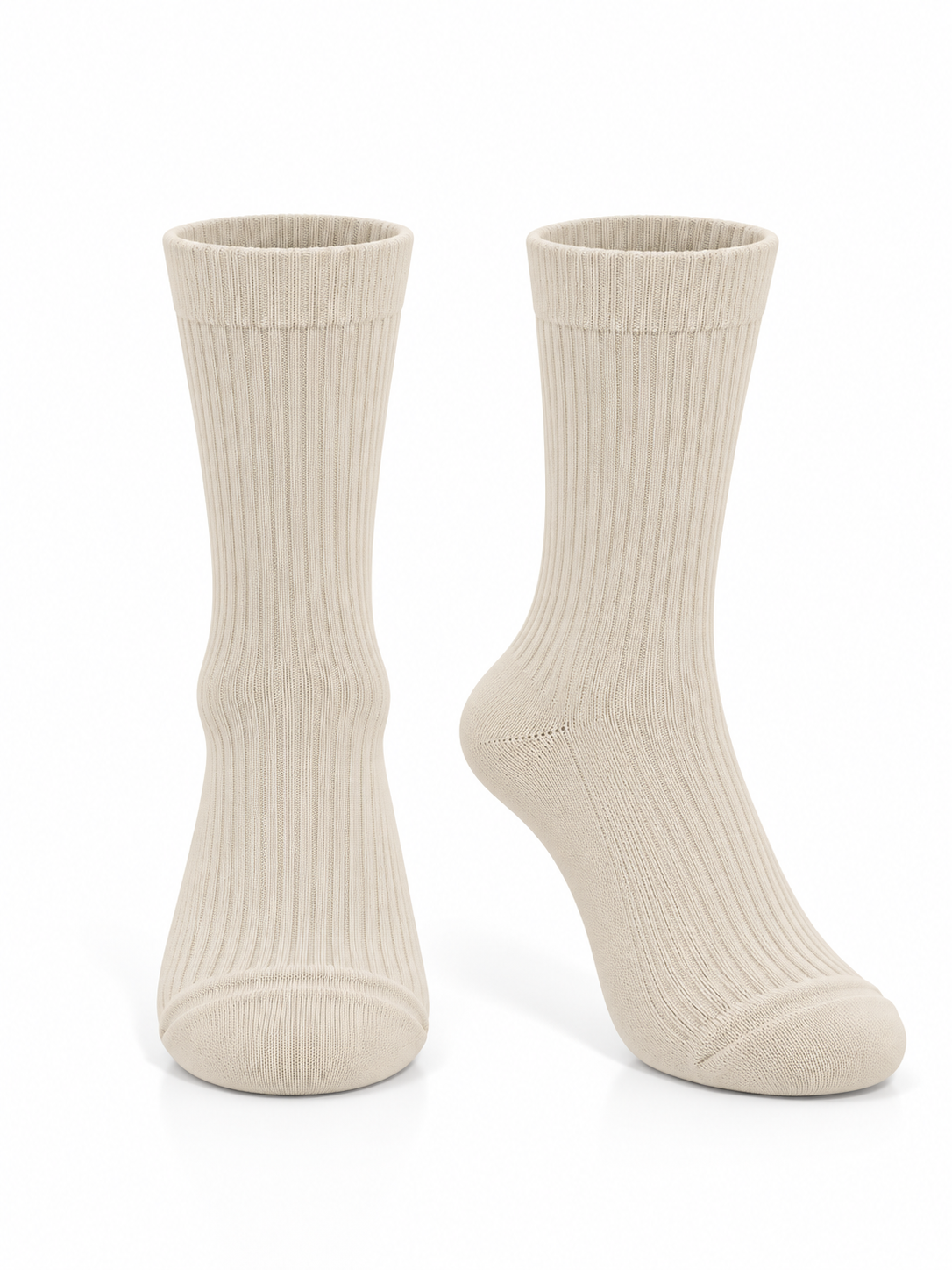 100% Cotton Ribbed Socks