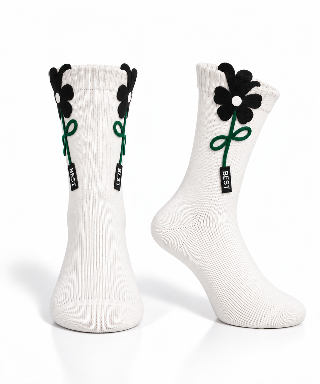 Women’s Floral Cotton Socks