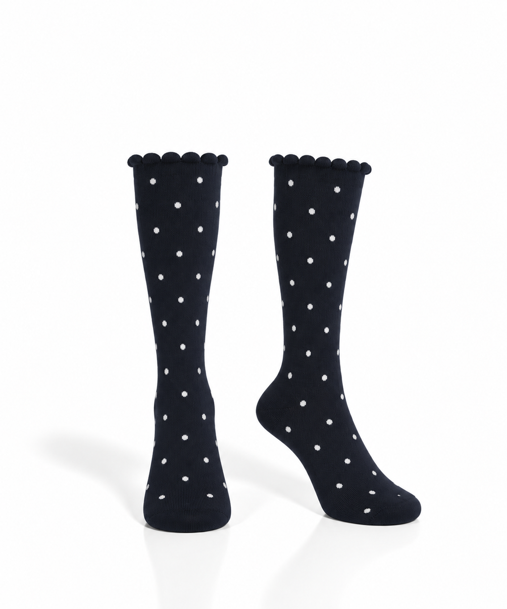 Ultra-Thin Cotton Knee-High Socks